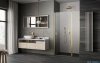 Radaway Nes Dwj II Brushed Gold drzwi wnękowe 110cm prawe szczotkowane złoto 10036110-99-01R